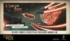 an image of a website page for a science fiction book called the lawless rock