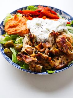 DIY Greek Chicken Bowls - Clean Healthy Meals