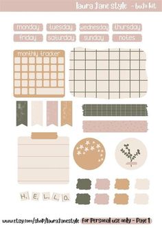 the printable planner stickers are available for purchase