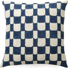 Casa Amarosa Checkered Block Printed Pillow With Insert, Indigo - Powered by People Decorative Pillows & Throws | Maisonette Architecture Elements, Indigo Pillows, Block Printed Pillows, Indian Architecture, Boy Accessories, Vintage Indian, Buy Buy, House On A Hill, Block Printing