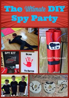 the ultimate diy spy party for kids is featured in this post - it - up