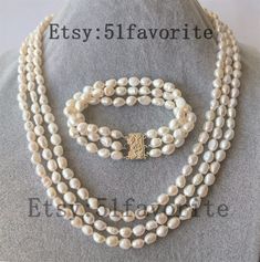 Jewelry: fresh water pear, genuine cultured pearl, real pearl Color: white Grade: A+, have natural blemish and rings on pearl's surface Size: about 7-8mm, rice flat baroque Length: necklace offer different length, bracelet about 7.5 inch; if you need other length, please contact me!! Handwork: knotted between every 2 pearl bead Metal: alloy Shipping: I will send out your order in 1-5 business days. Usually will take about 7-20 business days.  Good luck! Bride Pearl Necklace, Rice Pearls, Pearl Bride, Real Pearl Necklace, Bridesmaid Pearls, Mother Of Pearl Necklace, Fresh Water Pearl, Real Pearls, Cultured Pearls