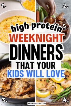 Thinking of the best high protein meals to serve your kids? Check out these easy high protein weeknight dinners your kids will love. These recipes are super easy to make and will surely be a hit for the whole family. Try these now! Healthy Family Dinners For Picky Eaters, Meals The Whole Family Will Love, Healthy Easy Meals For Family, Simple Good Dinner Recipes, Fast Weeknight Meals, Easy Week Night Meals Families, Best Kid Friendly Dinners, High Protein Weeknight Meals, Family Friendly High Protein Meals