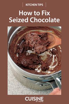 a cookbook cover showing how to fix a chocolate cake