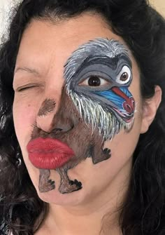 Funny Makeup Memes, Animal Face Paintings, Makeup Memes, Face Painting Easy, Witch Makeup, Face Paint Makeup, Makeup Humor, Painting Competition