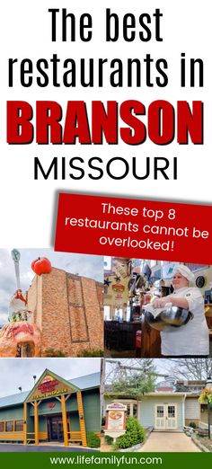 the best restaurants in branson, missoui these top 8 restaurants cannot be overlooked