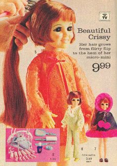 an advertisement for the doll maker's hair and makeup set