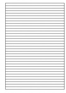 a blank sheet of paper with lines in the middle and one line at the bottom