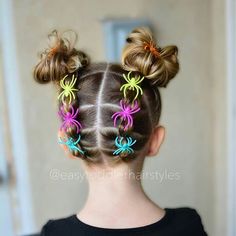 Wacky Hairstyles, Girls School Hairstyles, Girl Hair Dos, Crazy Hair Day At School