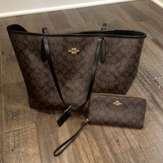 ***Authentic Dark Brown Coach Tote And Matching Wallet Excellent Conditions Accepts Most Offers More Pictures Available Upon Request Brown Coach, Coach Tote, Bags Coach, Fancy Bags, More Pictures, Womens Tote Bags, Coach Bags, Dark Brown, Wallet