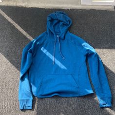 Brand New With Tag Tek Gear Blue Hoodie. Size Is Large. Condition Is Brand New. Blue Long Sleeve Sports Hoodie, Light Blue Long Sleeve Sports Sweatshirt, Blue Hoodie With Drawstring Hood, Blue Top With Adjustable Hood For Fall, Blue Winter Tops With Adjustable Hood, Blue Athleisure Hoodie For Workout, Blue Sporty Hooded Sweatshirt, Blue Fleece Sweatshirt With Kangaroo Pocket, Blue Sporty Sweatshirt With Drawstring Hood