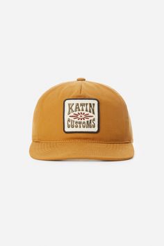 The Katin headwear collection offers both style and comfort with every wear. The Concho Hat is made from washed cotton canvas and features a custom Katin patch. Washed cotton canvas Katin embroidered patch 5-panel Mid-crown unstructured Snapback closure | Concho Hat Cotton in Olive by Katin Embroidered Patch, Embroidered Patches, Cotton Canvas, Crown, Hats, Canvas