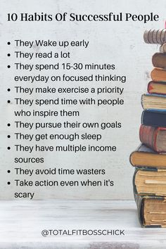 Habit Of Successful People, Daily Habits For Success, Tips To Success, Daily Routine For Success, Books Successful People Read, Healthy Successful Lifestyle, Habits Of Successful People Quotes, Successful Daily Routines, Tips To Be Successful In Life