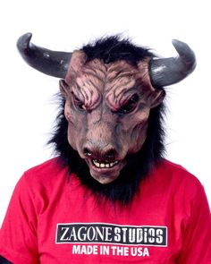 Zagone Studios Minotaur Mask is a site to behold! This Bull Beast has fantastic comfort, fit and movement for a realistic Minotaur. Created on a harnessed elastic system for comfort and movement. Partner this with our black beast legs, cloven hoof hands and feet for a full look! *Please allow some time for this item to ship! Bull Costume, Beast Mask, Black Beast, Lightning Thief, The Lightning Thief, A Bull, Comfort Fit, Mask, Elastic