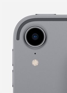 an iphone camera is shown with the lens on it's back end and side view