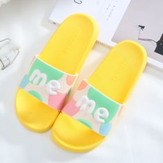 Brand Name：PPHMM Slippers Cute, Cute Slides, Pool Shoes, Credit Card Statement, Summer Slippers, Slides Women, Slipper Boots, Beach Pool, Pink Yellow