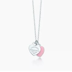 Brand New Tiffany Co Double Heart Necklace Necklaces Tiffany & Co., Jewellery Tiffany And Co, Tiffany&co Necklace, Tiffany N Co Necklace, Tiffany Pink Necklace, Necklaces Tiffany And Co, Silver Jewelry Tiffany, Cute Heart Necklace, Tiffany And Co Pink Heart Necklace