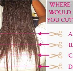 Where would you cut it? Texturized Hair, Trim Your Own Hair, The Big Chop, Increase Hair Growth, Natural Hair Regimen, Hair Remedies For Growth, Black Hair Styles