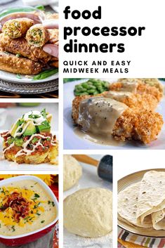 food processor dinners quick and easy mid - week meals