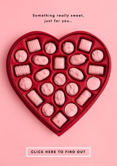 an image of a heart shaped chocolate box