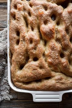 Classic brunsviger or Danish coffee cake, made with a soft, fluffy yeast dough that's subtly spiced with cardamom and vanilla, topped with butter and brown sugar. Danish Coffee Cake, Danish Pancake Balls, Breakfast Cakes, Breakfast Coffee Cake, Almond Pound Cakes, Yeast Dough, No Rise Bread, Scandinavian Food