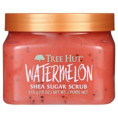 Compra Tree Hut Sandía Karité Azúcar Exfoliante Corporal Hidratante y Exfoliante, 18 oz. en Walmart.com Tree Hut Body Scrub Watermelon, Watermelon Tree Hut, Watermelon Body Scrub, Tree Hut Watermelon, Tree Hut Body Scrub, Tree Hut Scrub, Watermelon Tree, Burr Basket, Famous Trees