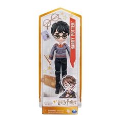 harry potter doll with glasses on it's head and an image of hermi