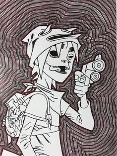 2d Gorillaz, Gorillaz Fan Art, Monkeys Band, Gorillaz Art, Shadow Art, Grunge Art, Gorillaz, The Band, Fantasy Character Design