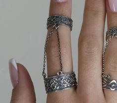 🌟 Elevate your ring game with our Double Ring Armenian Pattern With Chain 💍 Vintage Ethnic Rings inspired by antique styles, perfect for stacking 🔥 Handcrafted with love using 925 Sterling Silver 💎 Adjustable to fit any finger size 💰 Selling for $64.00 #ArmenianPattern #VintageRings #EthnicJewelry #AntiqueStyle #StackableRings #HandcraftedSilver #925SterlingSilver #AdjustableRings Traditional Sterling Silver Ring, Nickel Free Silver Rings For Festival, Bohemian Engraved Toe Ring, Sterling Silver Ring For Festivals, Bohemian Rings With Intricate Design, Bohemian Style Engraved Toe Ring Jewelry, Bohemian Ring With Intricate Design, Sterling Silver Festival Ring Jewelry, Handmade Sterling Silver Ring For Festivals