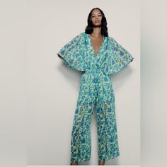 Reposhing This Item I Purchased From @Kwarren91716. Loved It, But Ready To Rotate For Something New. Questions? Leave A Comment Below! Blue Beachwear Jumpsuits And Rompers For Beach Season, Green V-neck Jumpsuit For Beach Season, Zara Green V-neck Jumpsuits And Rompers, Blue V-neck Jumpsuit For Beachwear, Zara V-neck Jumpsuits And Rompers For Beach, Spring Beachwear Overalls And Rompers, Spring Beachwear Overall Jumpsuits And Rompers, Blue Summer Overalls, Spring Beachwear Jumpsuit In Overall Style