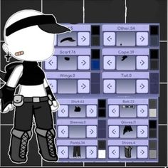 a cartoon character standing in front of a computer screen with buttons and numbers on it