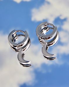 Surgical stainless steel Hypoallergenic 10mm hoops 2 earrings (1 pair) Emo Jewelry, Grunge Earrings, Dagger Earrings, Dragon Earrings, Nickel Free Jewelry, Bunny Earrings, Baby Earrings, 2 Earrings, Dope Jewelry