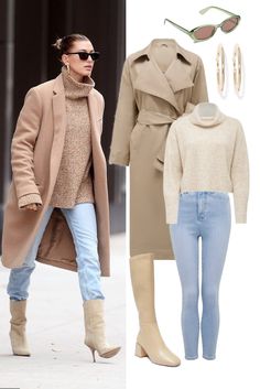 Creamy Boots Outfit, Mid Calf Slouch Boots Outfit, Cream High Boots Outfit, Beige Heel Boots Outfit, Nude Knee High Boots Outfit, Cream Boots Outfit Winter, Beige Boots Outfit Ankle, Cream Knee High Boots Outfit, Beige Ankle Boots Outfit