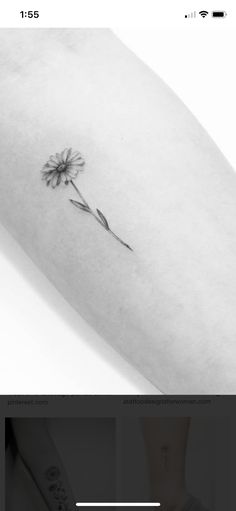 an image of a flower on the arm