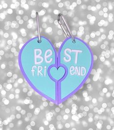 BFF keychains! How cute, perfect gift for you and your bestie. This is 2 halves of a heart (2 keychains) keep one for yourself and give one to your bestie. Perfect gifting idea!   + Two keychains (approx 12cm height) + Layered acrylic, 3 layers of 3mm acrylic which have been chemically welded.  + includes hanging loop *Acrylic is a sturdy material, but can be broken. Please take care with your keychain as they may snap or break apart.  Unfortunately there will be no refunds for breakages.  Creat Bff Keychain, Keychain Acrylic, Heart Puzzle, Heart Keychain, Holiday Deals, Are You The One, Best Friend, Best Friends, Accessory Gift