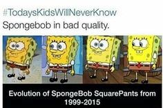 an ad for spongebob squarepants from 1989 - 2013 with the caption