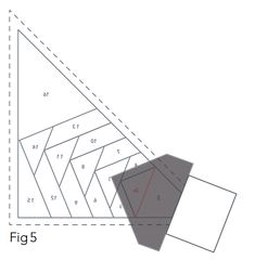 the diagram shows how to draw an angled triangle