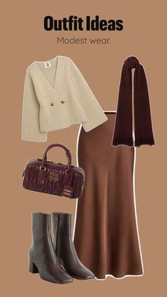 Modest, fall, fashion, trending, hijab, 2024 Outfit Ideas Modest, Rich Girl Aesthetic, Autumn Fits, Modest Wear, Lookbook Outfits, Modest Dresses, Modest Outfits, Fashion Set, Hijab Fashion