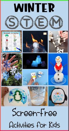 STEM activities are a wonderful learning opportunity any time of year, but this winter add lots of winter themed STEM learning to your classroom or home. From hands-on science experiments to free printables and building challenges, there are lots of activities to keep kids learning all season long! Stem Projects 1st Grade, Snowflake Steam Activity, Holiday Stem Activities For Kids, December Stem Activities For Kids, Winter Stem Projects, 1st Grade Stem, Holiday Stem Activities