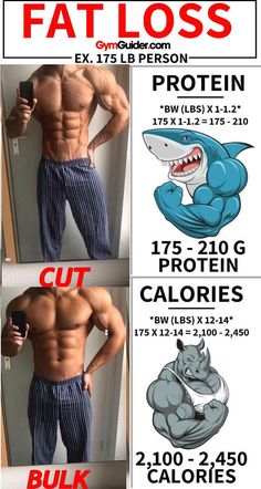 a poster with instructions for how to get rid of fatloss and gain muscle