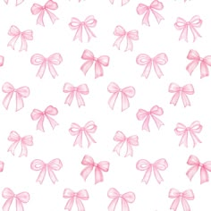 pink bows on a white background