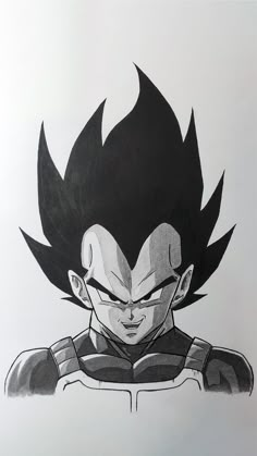 a drawing of gohan from dragon ball