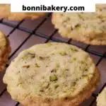 several cookies cooling on a wire rack with the words bonn bakery com