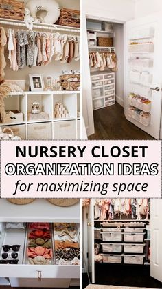 nursery closet organization ideas for organizing space