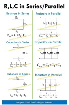 two parallel circuit diagrams with the names and symbols