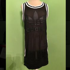 Adidas Mesh Tank Dress. Never Worn With Tags. Sleeveless Streetwear Summer Dresses, Sleeveless Summer Streetwear Dresses, Sporty Black Summer Dress, Sleeveless Streetwear Dress, Sporty Black Mini Dress, Sporty Black Spring Dress, Sporty Black Dress For Spring, Sleeveless Streetwear Dresses For Spring, Adidas Sleeveless Spring Dresses