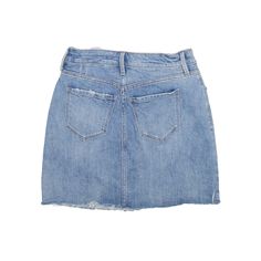 Item is in good used condition. >Size: S >Waist: 28" >Length: 16" Ripped High-waist Mini Skirt In Medium Wash, Ripped High Waist Mini Skirt In Medium Wash, Ripped High Waist Medium Wash Mini Skirt, High Waist Ripped Mini Skirt In Medium Wash, Ripped High Waist Denim Skirt, High Waist Ripped Denim Skirt, Fitted Distressed Medium Wash Mini Skirt, Mid-rise Denim Mini Skirt With Frayed Hem, Ripped Denim Skirt In Medium Wash