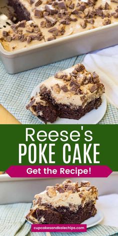 reese's poke cake get the recipe