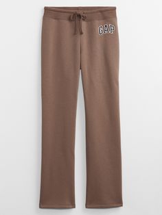 Gap Logo Bootcut Joggers | Gap Factory Gap Flared Sweatpants, Gap Tracksuit Outfit, Gap Sweatpants Outfit, Casual Brown Sweatpants For Loungewear, Casual Brown Sweatpants With Drawstring, Casual Brown Drawstring Sweatpants, Brown Casual Activewear For Loungewear, Casual Brown Activewear For Loungewear, Gap Clothes