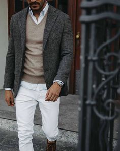 Sport Coat Outfit, Winter Outfits 2019, Creating Outfits, Stylish Men Casual, Fall Outfit Ideas, Elegante Casual, Winter Outfits Men